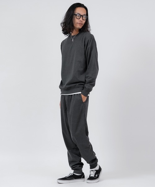 improves（インプローブス）の「ライトスウェット ミニ裏毛 トレーナー ＆ ジョガーパンツ セットアップ（セットアップ・メンズ・ブラック/杢グレー/チャコール・X-LARGE/LARGE/MEDIUM）」の5枚目の写真