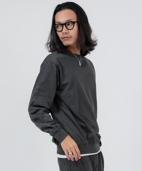 improves（インプローブス）の「ライトスウェット ミニ裏毛 トレーナー ＆ ジョガーパンツ セットアップ（セットアップ・メンズ・ブラック/杢グレー/チャコール・X-LARGE/LARGE/MEDIUM）」の7枚目の写真