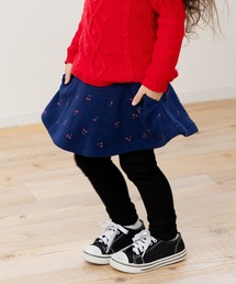 chil2（チルツー）の「ふわもこあったか 裏シャギー/裏起毛 10分丈スカッツ（スカート）」