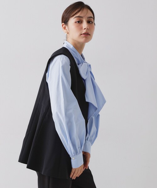 OPAQUE.CLIP（オペークドットクリップ）の「ペプラムジレ/セットアップ対応可【洗濯機OK】（ベスト・レディース・ブラック/ベージュ・40/38/36/42）」の20枚目の写真