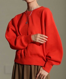 Sawa a la mode | スウェットライクニットプルオーバー(ニット/セーター)