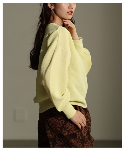 Sawa a la mode（サワアラモード）の「スウェットライクニットプルオーバー（ニット/セーター・レディース・レッド/イエロー/ブルー・FREE）」の9枚目の写真