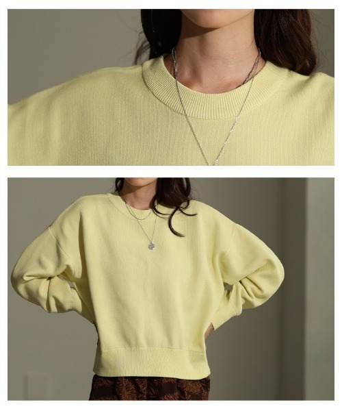 Sawa a la mode（サワアラモード）の「スウェットライクニットプルオーバー（ニット/セーター・レディース・レッド/イエロー/ブルー・FREE）」の10枚目の写真