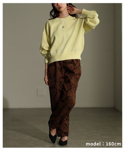 Sawa a la mode（サワアラモード）の「スウェットライクニットプルオーバー（ニット/セーター・レディース・レッド/イエロー/ブルー・FREE）」の12枚目の写真