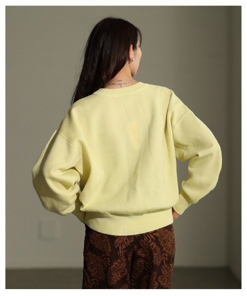 Sawa a la mode（サワアラモード）の「スウェットライクニットプルオーバー（ニット/セーター・レディース・レッド/イエロー/ブルー・FREE）」の14枚目の写真