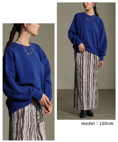 Sawa a la mode（サワアラモード）の「スウェットライクニットプルオーバー（ニット/セーター・レディース・レッド/イエロー/ブルー・FREE）」の15枚目の写真