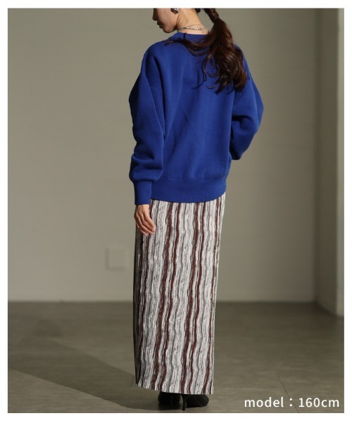 Sawa a la mode（サワアラモード）の「スウェットライクニットプルオーバー（ニット/セーター・レディース・レッド/イエロー/ブルー・FREE）」の20枚目の写真