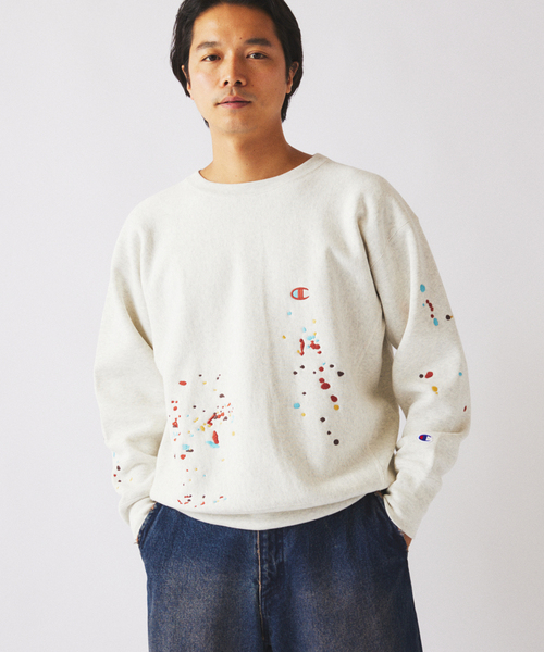 CHAMPION / チャンピオン 別注 R/W 刺繍スプラッシュ スウェット