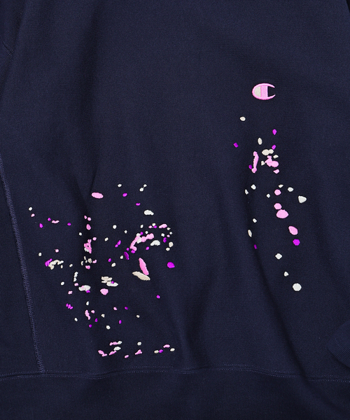 CHAMPION / チャンピオン 別注 R/W 刺繍スプラッシュ スウェット