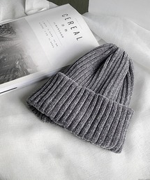 pur chouchou（ピュールシュシュ）の「pur chouchou/ベロア リブ ニット帽 P4512（ニットキャップ/ビーニー）」