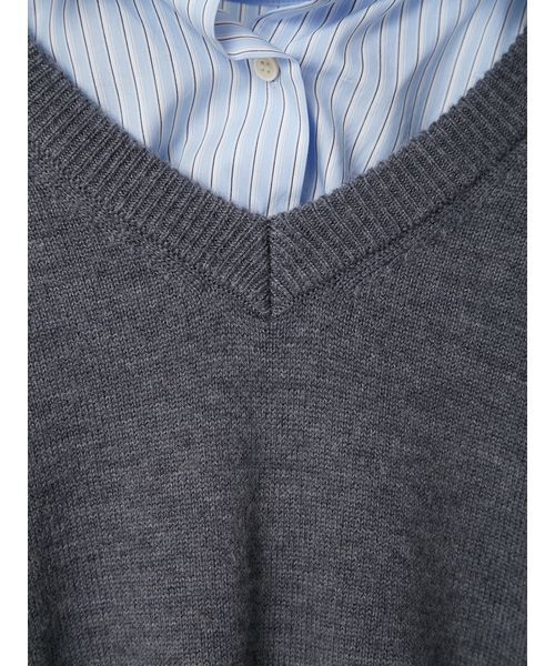 FRAY I.D レイヤードシャツカラーウールワンピース期間限定値下げ FRAY I.D｜レイヤードシャツカラーウールワンピース | Rakuten Fashion