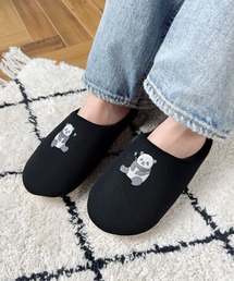 CALIFORNIA OUTFITTERS（カリフォルニア アウトフィッターズ）の「10E6 くすみカラー アニマル 刺繍スリッパ ルームシューズ（ルームシューズ/スリッパ・キッズ）」