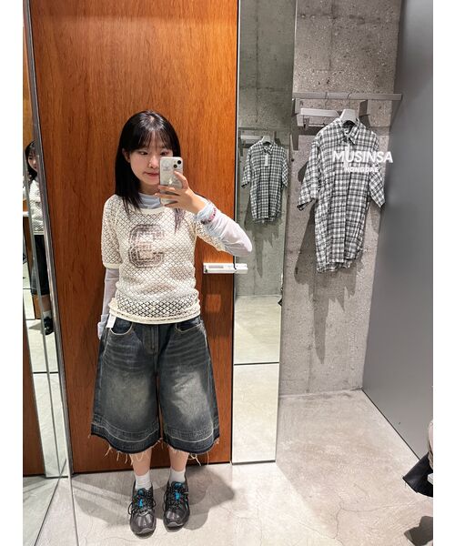 Millo Archive（ミロ アーカイブ）の「レイヤーウォッシュドデニムバミューダパンツ[ウォッシュドブラック]（その他パンツ・メンズ・その他・LARGE/X-LARGE/MEDIUM）」の9枚目の写真