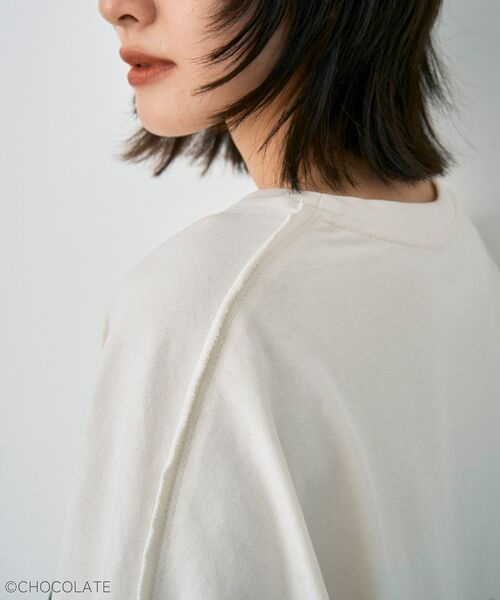 YECCA VECCA（イェッカヴェッカ）の「Whippi&WrappiプリントロンTee②（Tシャツ/カットソー・レディース・アイボリー/チャコールグレー・FREE）」の17枚目の写真