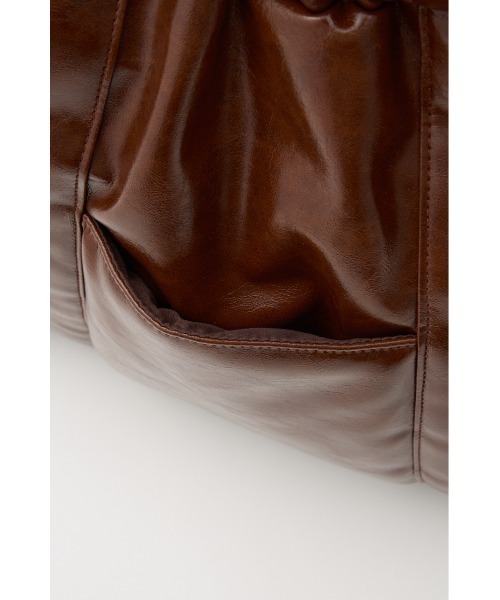 SLY（スライ）の「PUFFER SHOULDER BIG BAG ナイロン ショルダー ビッグバッグ 秋服 冬服（ショルダーバッグ・レディース・ブラック/ブラウン・FREE）」の16枚目の写真