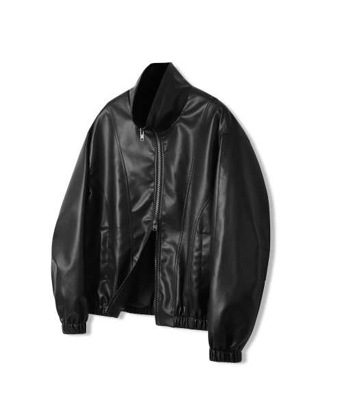 AVANDRESS(アバンドレス )の「Fake Sheepskin Jacket BLACK(ライダースジャケット・メンズ・ブラック・MEDIUM/LARGE)」の2枚目の写真