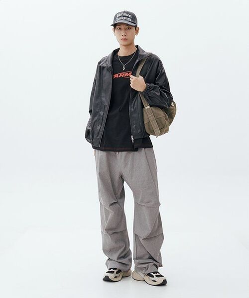 AVANDRESS(アバンドレス )の「Fake Sheepskin Jacket BLACK(ライダースジャケット・メンズ・ブラック・MEDIUM/LARGE)」の3枚目の写真