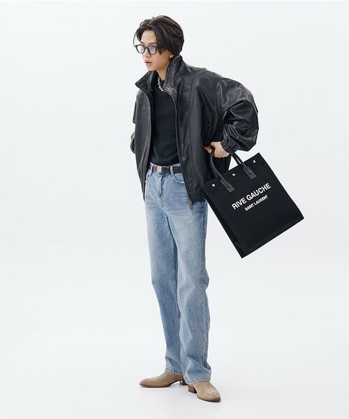 AVANDRESS(アバンドレス )の「Fake Sheepskin Jacket BLACK(ライダースジャケット・メンズ・ブラック・MEDIUM/LARGE)」の4枚目の写真