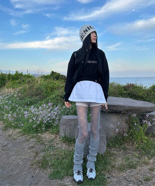 NICK&NICOLE(ニックアンドニコール)の「NICOLE LOGO CROP HOODY_BLACK(パーカー・レディース・その他・FREE)」の7枚目の写真