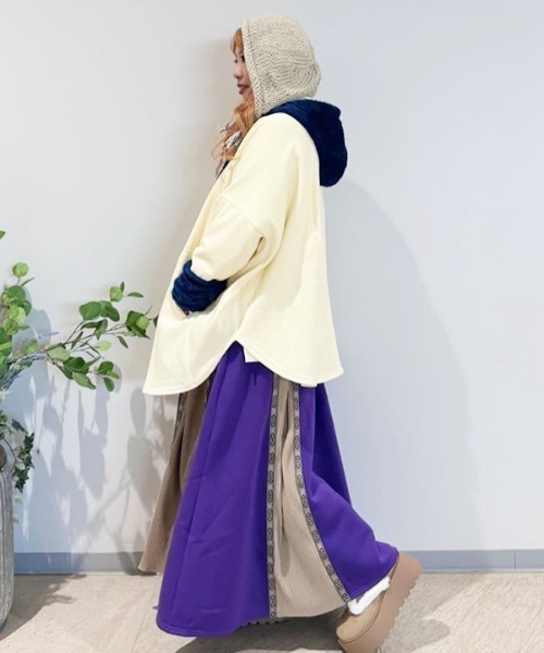 チャイハネ（チャイハネ）の「【チャイハネ】カラカパフードジャケット（その他アウター・レディース・グリーン/レッド/ホワイト・FREE）」の11枚目の写真