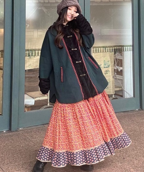 チャイハネ（チャイハネ）の「【チャイハネ】カラカパフードジャケット（その他アウター・レディース・グリーン/レッド/ホワイト・FREE）」の17枚目の写真