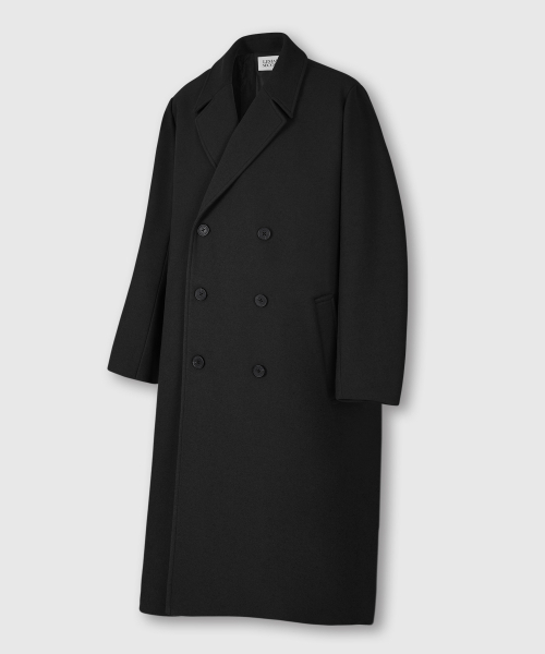 LEMAIN SECOND（リメインセカンド）の「WOOL BLEND OVERFIT DOUBLE COAT [BLACK]（チェスターコート・メンズ・その他・MEDIUM/LARGE/X-LARGE）」の5枚目の写真