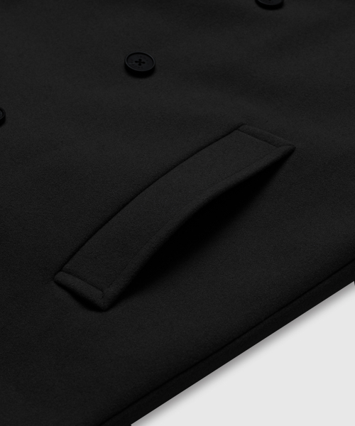 LEMAIN SECOND（リメインセカンド）の「WOOL BLEND OVERFIT DOUBLE COAT [BLACK]（チェスターコート・メンズ・その他・MEDIUM/LARGE/X-LARGE）」の9枚目の写真