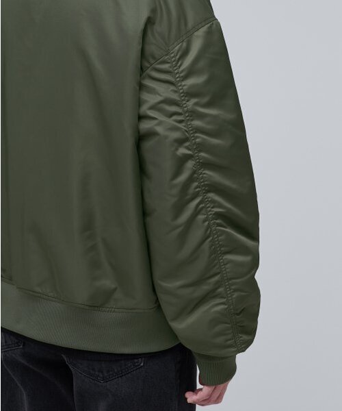 MUSINSA STANDARD(ムシンサスタンダード)の「特大MA-1ボンバージャケット【カーキ】(ブルゾン・メンズ・その他・MEDIUM/LARGE/X-LARGE/XX-LARGE)」の10枚目の写真