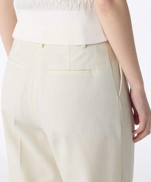 MUSINSA STANDARD WOMAN（ムシンサスタンダードウーマン）の「ウィメンズウエストバンドレスワイドスラックス[クリーム]（スラックス・レディース・その他・34/32/30/31/24/25/26/27/28/29）」の8枚目の写真