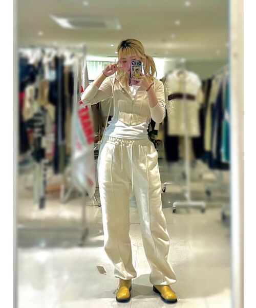 MUSINSA STANDARD WOMAN（ムシンサスタンダードウーマン）の「ウィメンズウエストバンドレスワイドスラックス[クリーム]（スラックス・レディース・その他・34/32/30/31/24/25/26/27/28/29）」の11枚目の写真