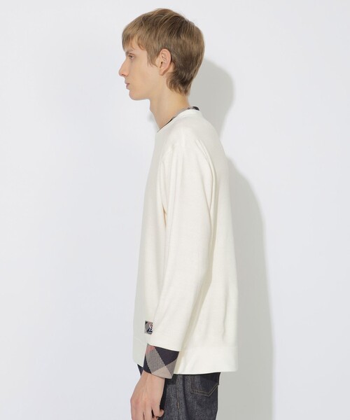 CB CRESTBRIDGE（シービークレストブリッジ）の「ニットライクカットプルオーバー（Tシャツ/カットソー・レディース・レッド/ブラック/オフホワイト・1/2/3）」の7枚目の写真
