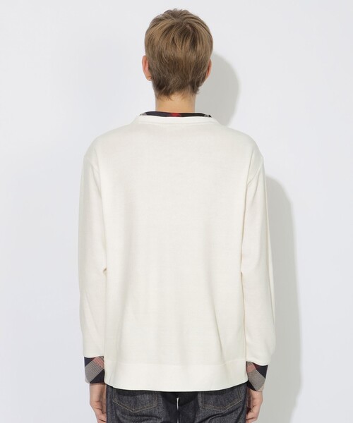 CB CRESTBRIDGE（シービークレストブリッジ）の「ニットライクカットプルオーバー（Tシャツ/カットソー・レディース・レッド/ブラック/オフホワイト・1/2/3）」の8枚目の写真
