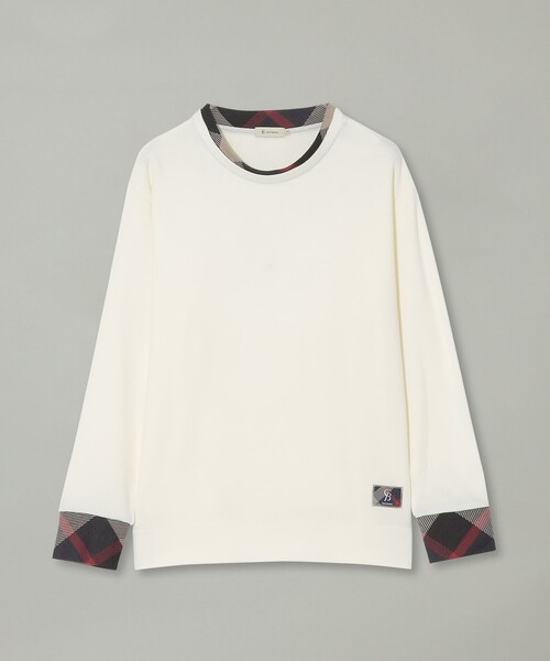 CB CRESTBRIDGE（シービークレストブリッジ）の「ニットライクカットプルオーバー（Tシャツ/カットソー・レディース・レッド/ブラック/オフホワイト・1/2/3）」の10枚目の写真