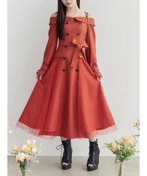 EATME | トレンチライクオフショルワンピース(ワンピース)