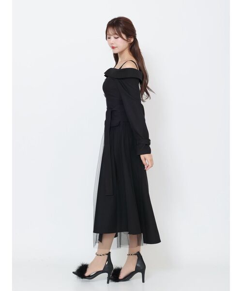 EATME(イートミー)の「トレンチライクオフショルワンピース(ワンピース・レディース・オレンジ/ベージュ/ブラック・SMALL/MEDIUM)」の7枚目の写真