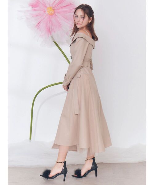 EATME(イートミー)の「トレンチライクオフショルワンピース(ワンピース・レディース・オレンジ/ベージュ/ブラック・SMALL/MEDIUM)」の22枚目の写真