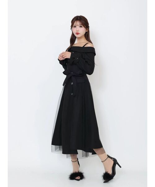 EATME(イートミー)の「トレンチライクオフショルワンピース(ワンピース・レディース・オレンジ/ベージュ/ブラック・SMALL/MEDIUM)」の17枚目の写真