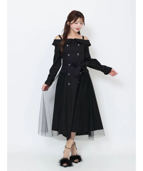 EATME(イートミー)の「トレンチライクオフショルワンピース(ワンピース・レディース・オレンジ/ベージュ/ブラック・SMALL/MEDIUM)」の18枚目の写真