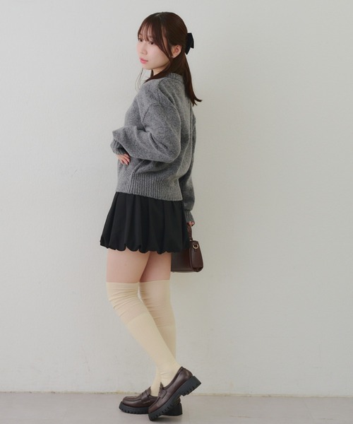 Another Branch olive des olive(アナザーブランチオリーブデオリーブ)の「ニット帽クマプルオーバー(ニット/セーター・レディース・アイボリー/ピンク/チャコールグレー・FREE)」の21枚目の写真