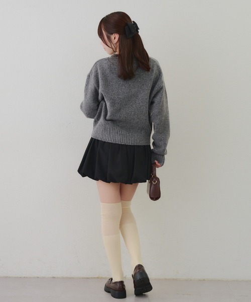 Another Branch olive des olive(アナザーブランチオリーブデオリーブ)の「ニット帽クマプルオーバー(ニット/セーター・レディース・アイボリー/ピンク/チャコールグレー・FREE)」の17枚目の写真
