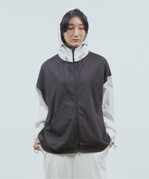 Dulcamara（ドゥルカマラ）の「シャツ切替Zipパーカー（パーカー）」