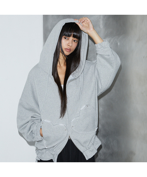 ROSÉ FRANTZ ロゼフランツ　パーカー　グレー ☆日本未入荷☆Rose Frantz ☆ Spread Hood Zip-up☆追跡付☆ (Rose