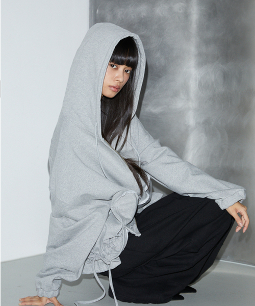 セール】Heart Pocket Hood Zip-up [Gray]（パーカー）｜ROSEFRANTZ