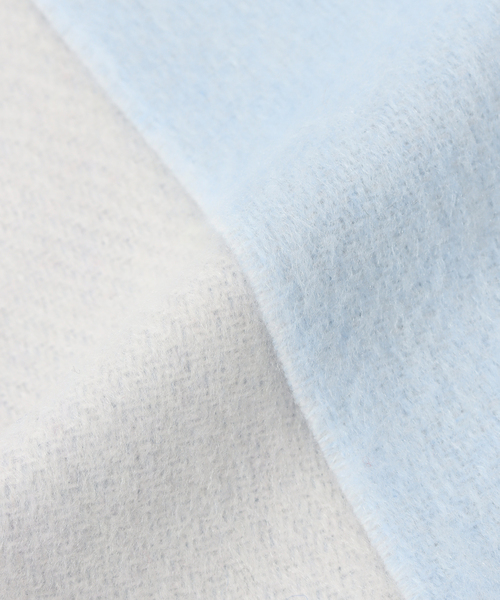 La TOTALITE(ラトータリテ)の「La Totalite カシミヤブレンド Wフェイスマフラー(マフラー・レディース・サックスブルー/チャコールグレー/ピンク/ベージュ・FREE)」の11枚目の写真