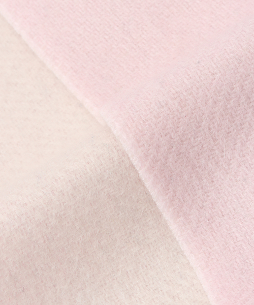 La TOTALITE(ラトータリテ)の「La Totalite カシミヤブレンド Wフェイスマフラー(マフラー・レディース・サックスブルー/チャコールグレー/ピンク/ベージュ・FREE)」の12枚目の写真