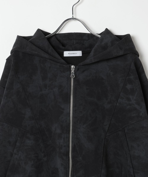 PAGEBOY(ページボーイ)の「ヴィンテージダンボールWZIPパーカー【セットアップ対応】(パーカー・レディース・グレー/オフホワイト/ブラック・FREE)」の14枚目の写真