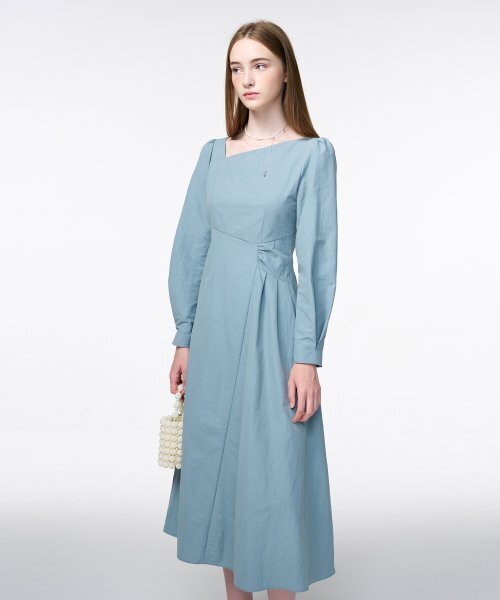 ETMON(エトモン)の「Unbalance Line Pintuck Dress Greyish Blue(ワンピース・レディース・その他・MEDIUM/SMALL)」の5枚目の写真