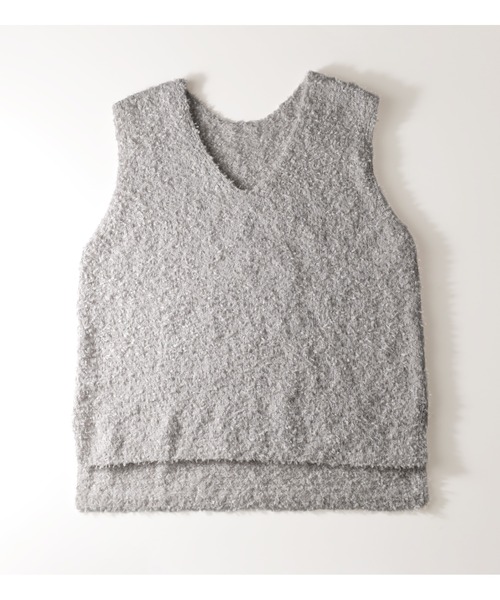 セール】テープヤーンVネックニットベスト（ベスト）｜BELLUNA PLUS