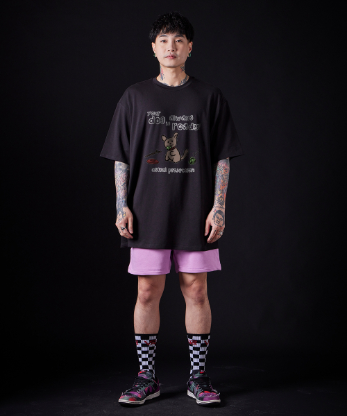 ASTRAL PROJECTION(アストラルプロジェクション)の「ドゥドゥルパピー スーピマコットン ラウンドネック 半袖Tシャツ_ブラック(Tシャツ/カットソー・メンズ・その他・MEDIUM/X-LARGE/LARGE)」の3枚目の写真