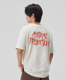[グラフィティ]コットンルーズフィット半袖Tシャツ_バターミルク